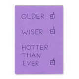 Deli Cards Postkarte "Hotter than ever" | Lustige Karte mit Spruch zum Geburtstag