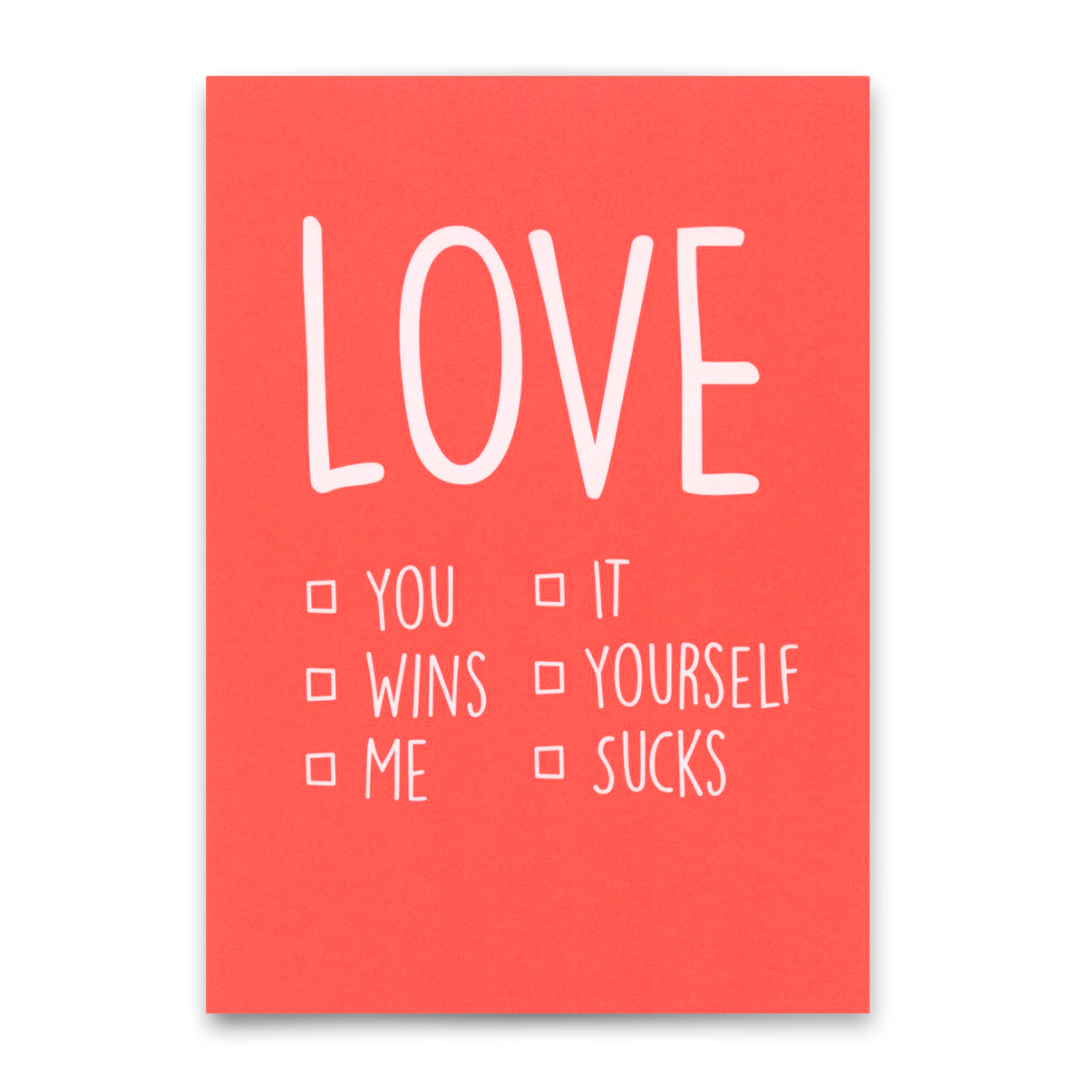 Deli Cards Postkarte "Love you/me" | Besondere Karte für jeden Anlass