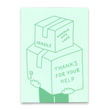 Deli Cards Postkarte "Thanks for your help" | Besondere Karte mit Spruch