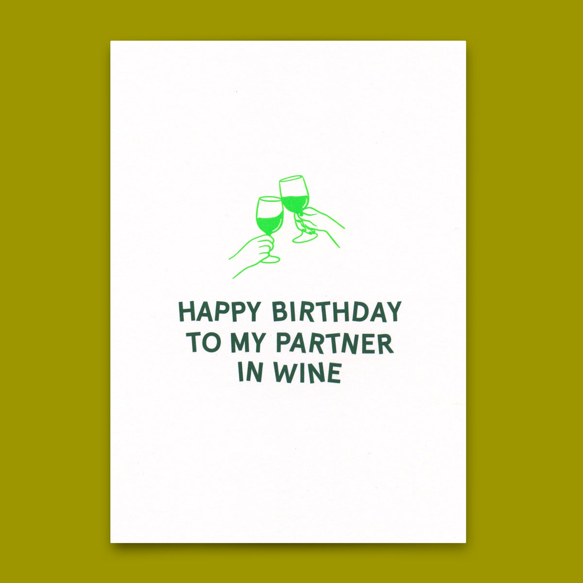 Deli Cards Postkarte "Partner in wine" | Schöne Karte für jeden Anlass