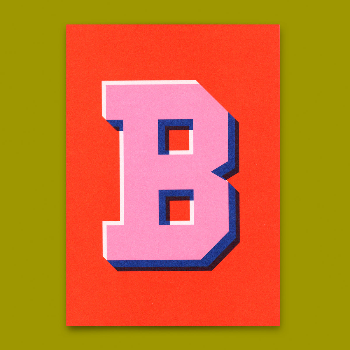 Deli Cards Monogrammkarte "B" | Coole Buchstaben Postkarte