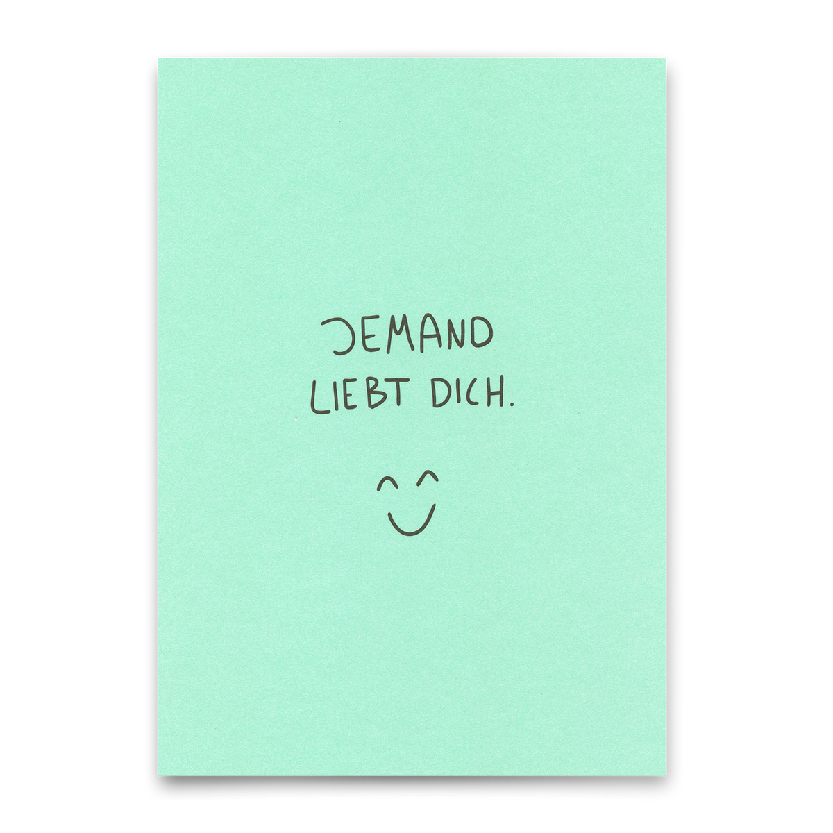 Deli Cards Postkarte "Jemand liebt dich" | Schöne Karte mit Spruch