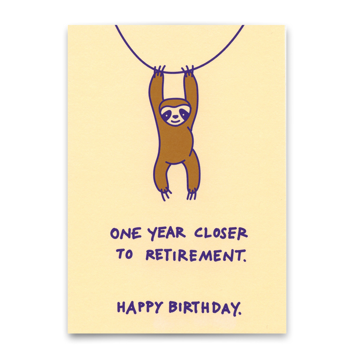 Deli Cards Postkarte "Closer to retirement" | Lustige Karte zum Geburtstag