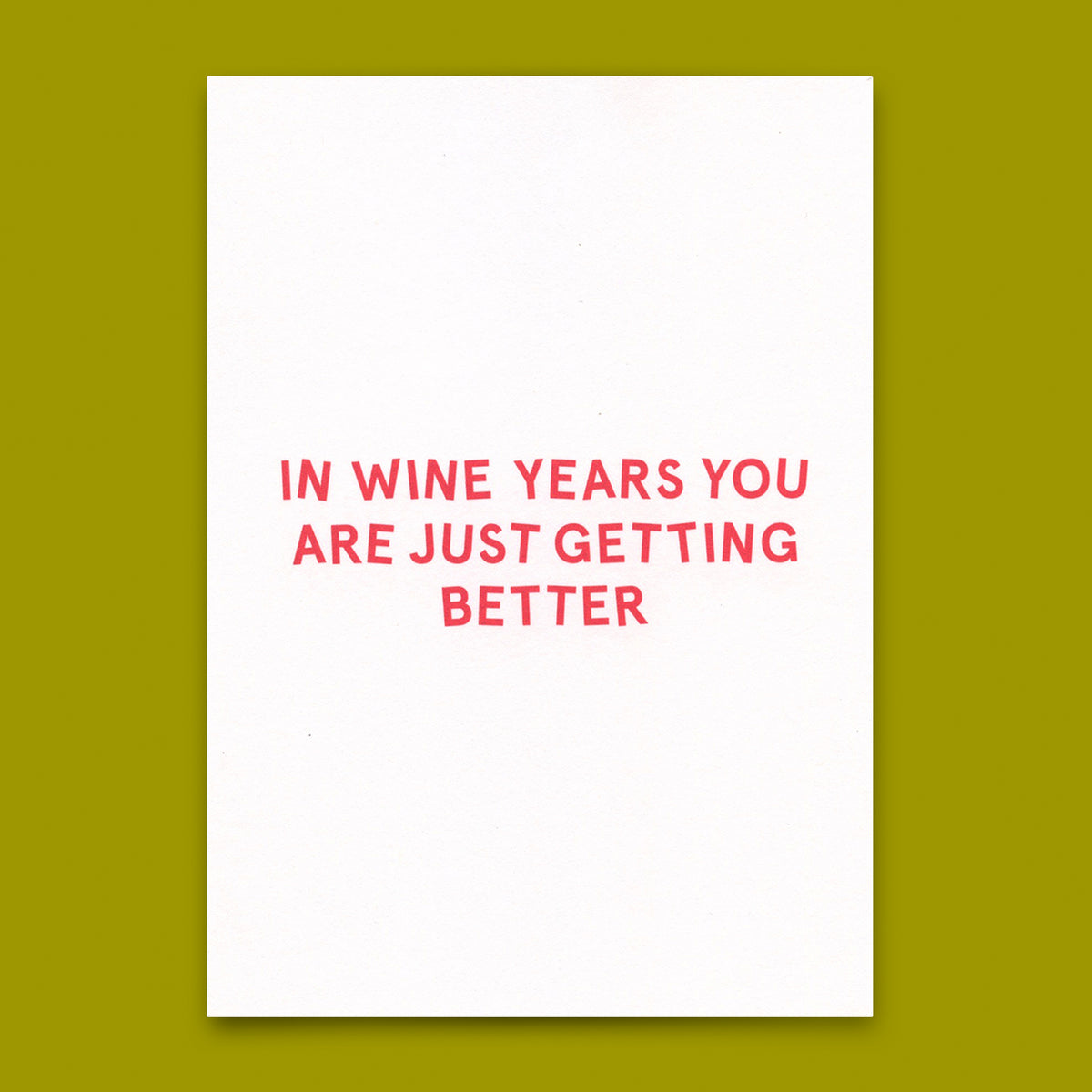 Deli Cards Postkarte "In wine years..." | Lustige Karte zum Geburtstag