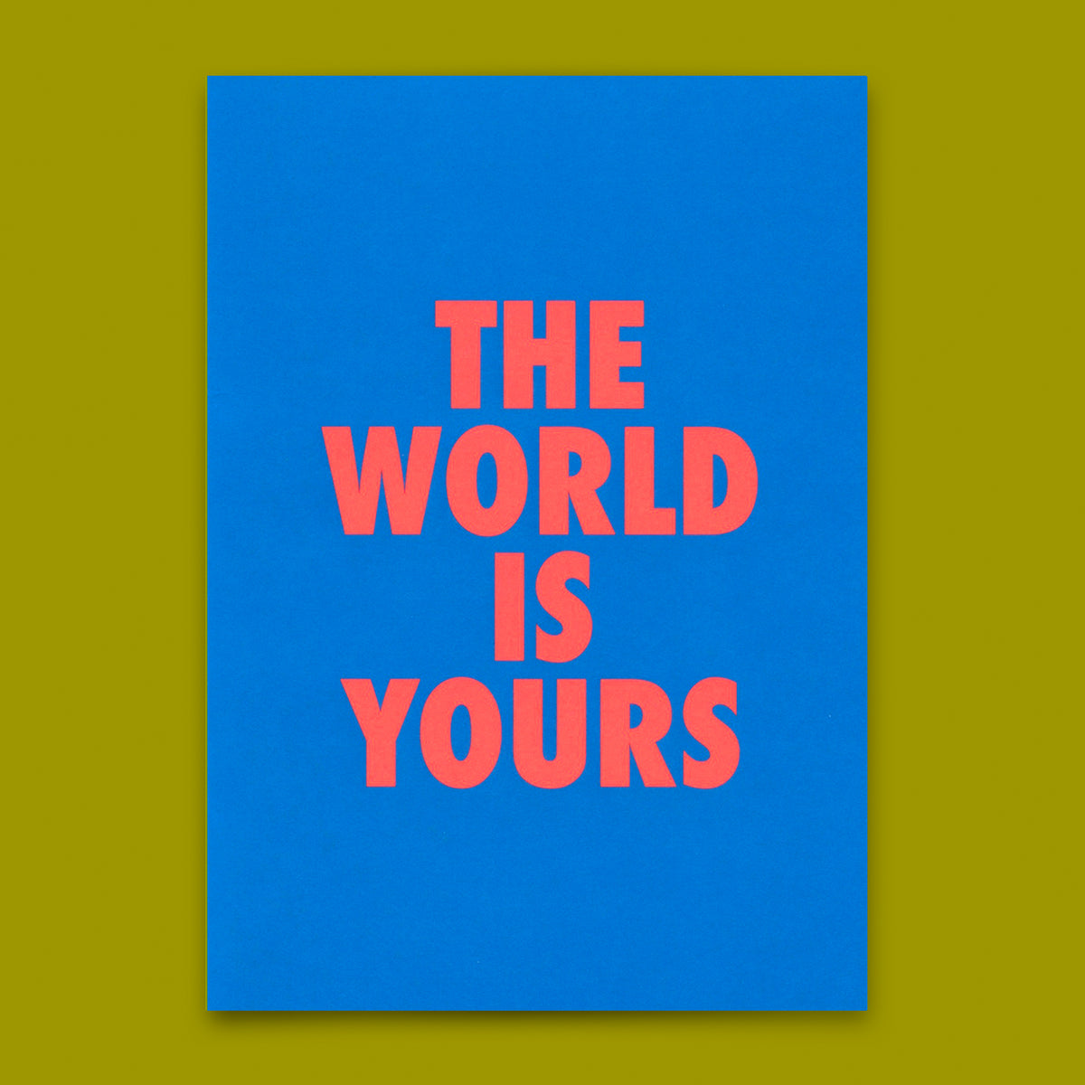 Deli Cards Postkarte "The world is yours" | Besondere Karte für jeden Anlass