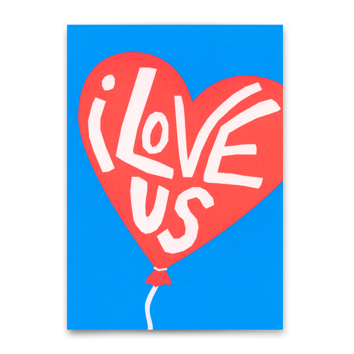 Deli Cards Postkarte "I love us" | Lustige Karte für Verliebte