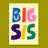 Deli Cards Postkarte "Big Sis" | Coole Postkarte für jeden Anlass