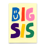 Deli Cards Postkarte "Big Sis" | Coole Postkarte für jeden Anlass