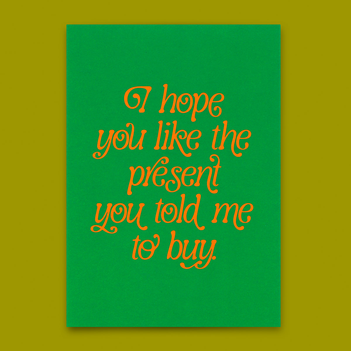 Deli Cards Postkarte "You like the present" | Besondere Karte zum Geburtstag