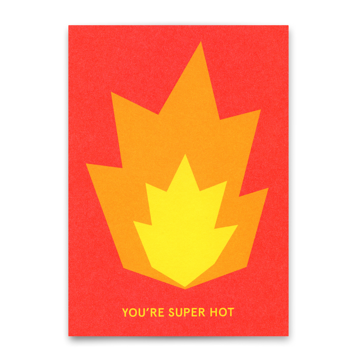 Deli Cards Postkarte "You're super hot" | Coole Karte für jeden Anlass
