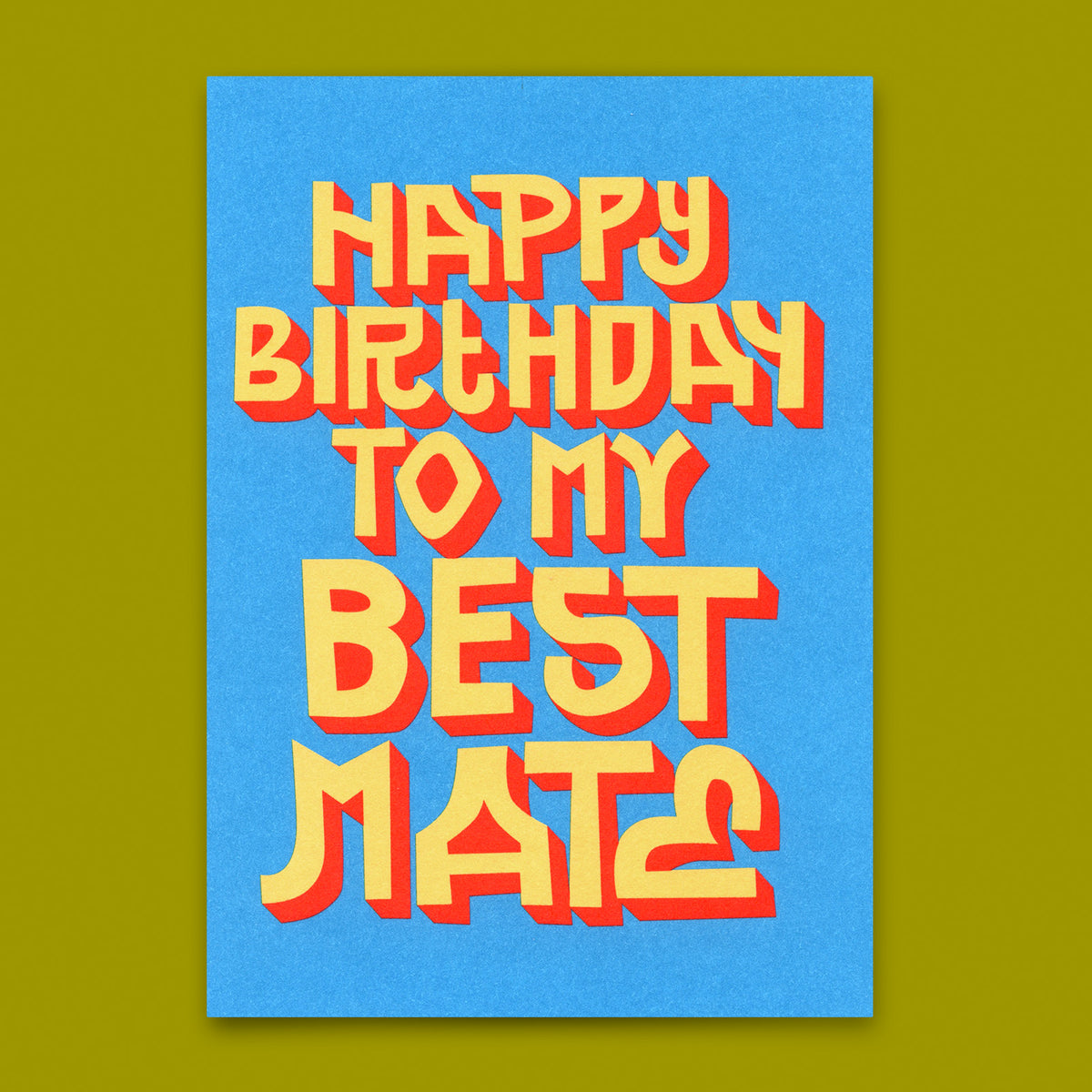 Deli Cards Postkarte "Happy Birthday Best Mate" | Coole Karte zum Geburtstag
