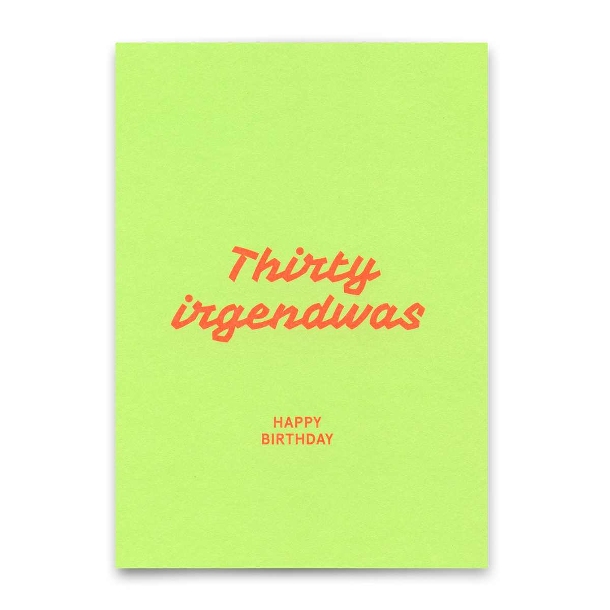 Deli Cards Postkarte "Thirty irgendwas" | Lustige Karte zum Geburtstag