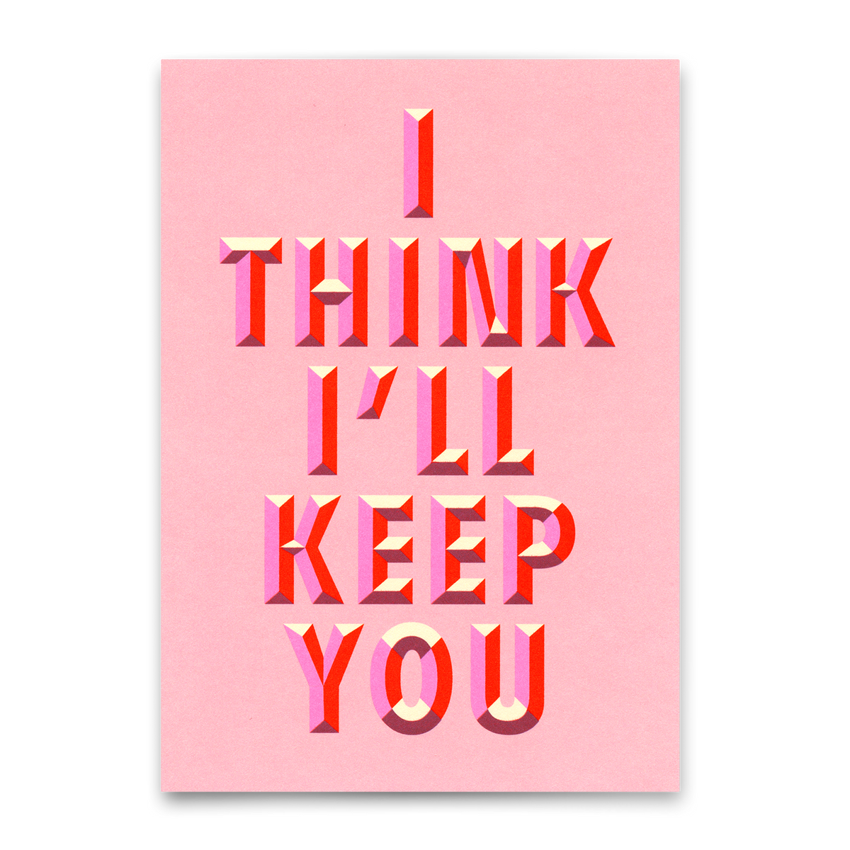 Deli Cards Postkarte "I'll keep you" | Schöne Karte für Verliebte