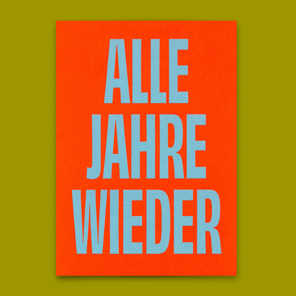 Deli Cards Postkarte "Alle Jahre wieder" | Coole Postkarte zu Weihnachten