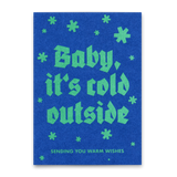 Deli Cards Postkarte "Baby its cold outside" | Schöne Postkarte zu Weihnachten