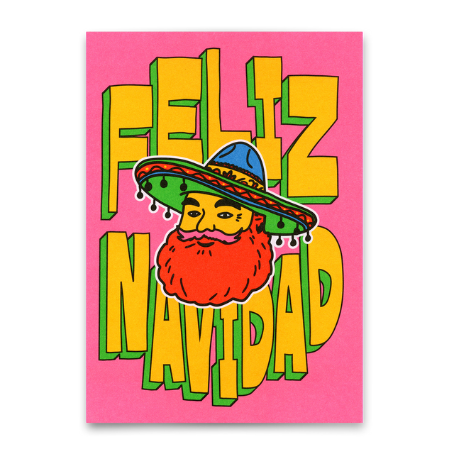 Deli Cards Postkarte "Feliz Navidad" | Besondere Postkarte zu Weihnachten