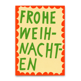 Deli Cards Postkarte "Frohe Weihnachten Scherenschnitt" | Besondere Postkarte zu Weihnachten