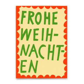 Deli Cards Postkarte "Frohe Weihnachten Scherenschnitt" | Besondere Postkarte zu Weihnachten