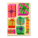 Deli Cards Postkarte "Geschenke Geschenke" | Besondere Postkarte zu Weihnachten
