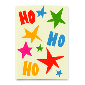 Deli Cards Postkarte "Hohoho Stars" | Coole Postkarte zu Weihnachten