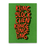 Deli Cards Postkarte "Klingglöckchen" | Schöne Postkarte zu Weihnachten