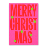 Deli Cards Postkarte "Merry Christmas Huge Type" | Coole Postkarte zu Weihnachten