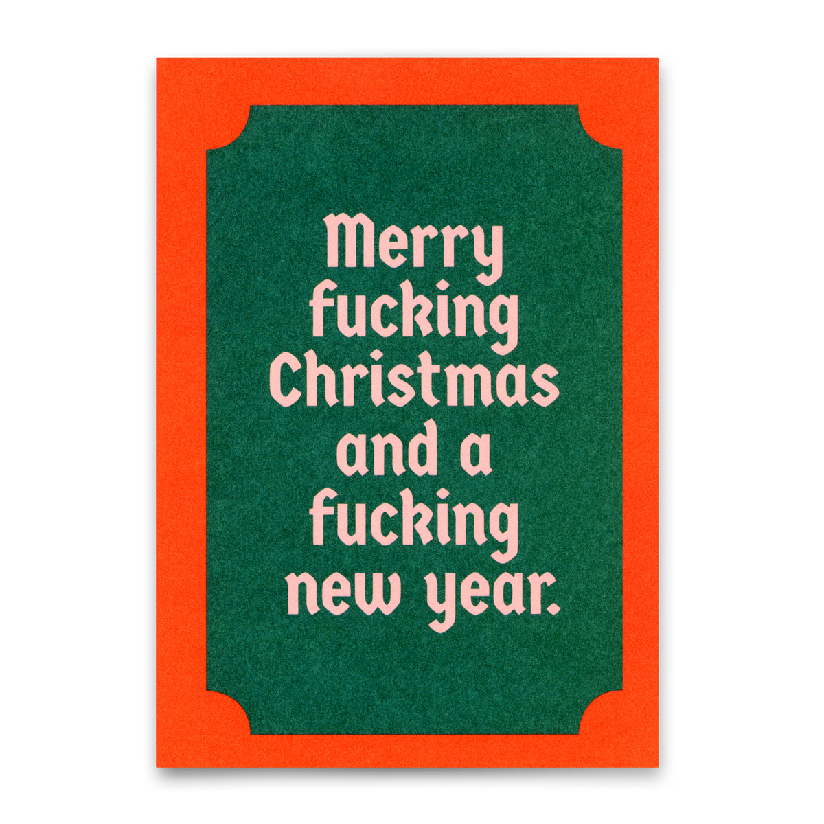 Deli Cards Postkarte "Merry fucking Christmas" | Ausgefallene Postkarte zu Weihnachten