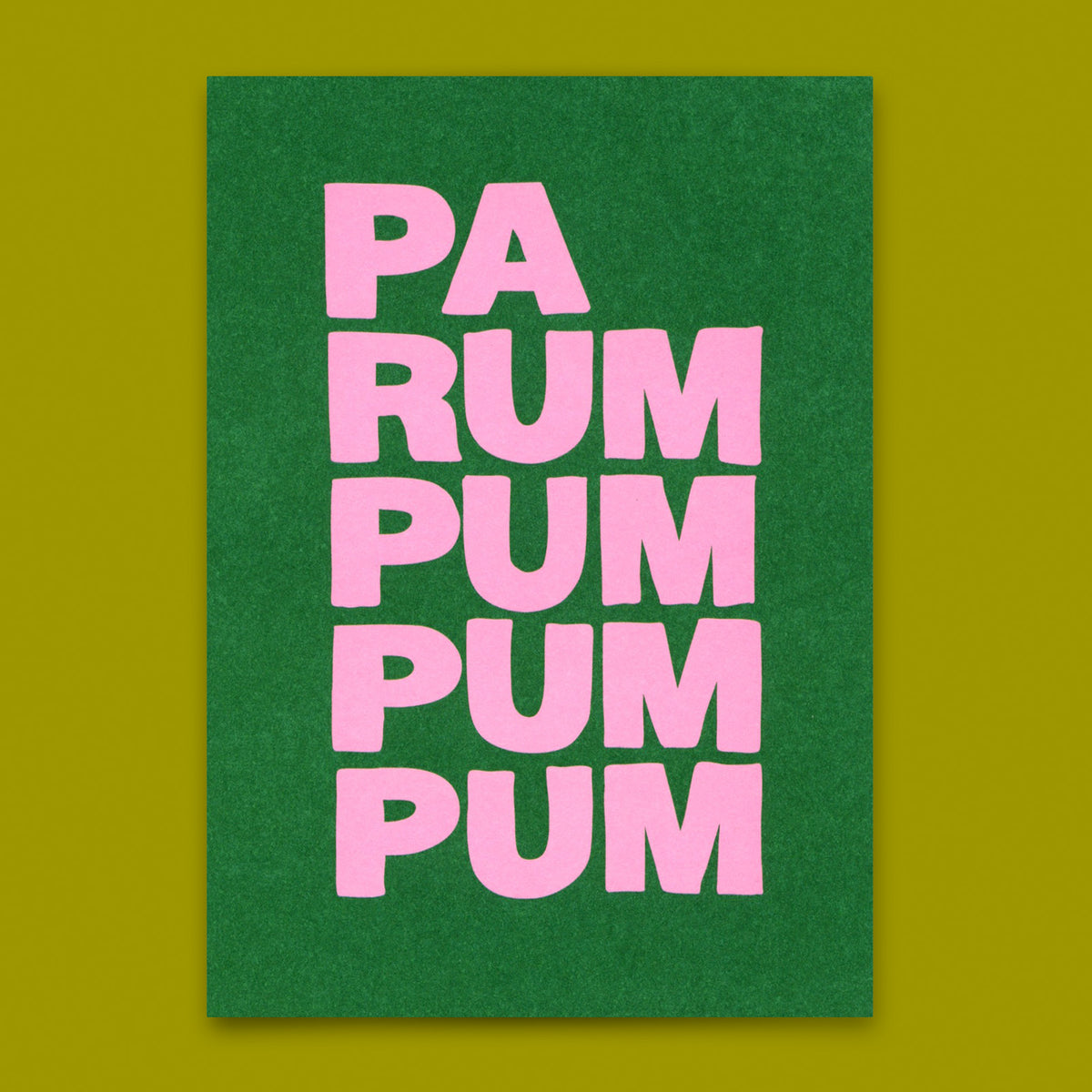 Deli Cards Postkarte "Parumpumpum" | Ausgefallene Postkarte zu Weihnachten