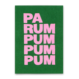 Deli Cards Postkarte "Parumpumpum" | Ausgefallene Postkarte zu Weihnachten