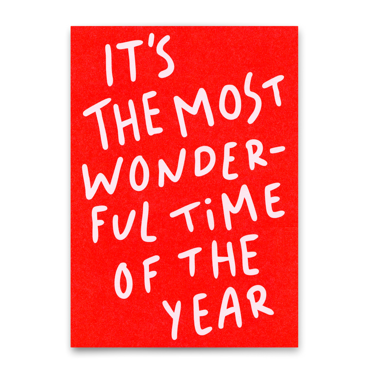 Deli Cards Postkarte "It's the most wonderful time" | Schöne Postkarte zu Weihnachten