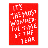 Deli Cards Postkarte "It's the most wonderful time" | Schöne Postkarte zu Weihnachten