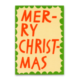 Deli Cards Postkarte "Merry Christmas Scherenschnitt" | Besondere Postkarte zu Weihnachten