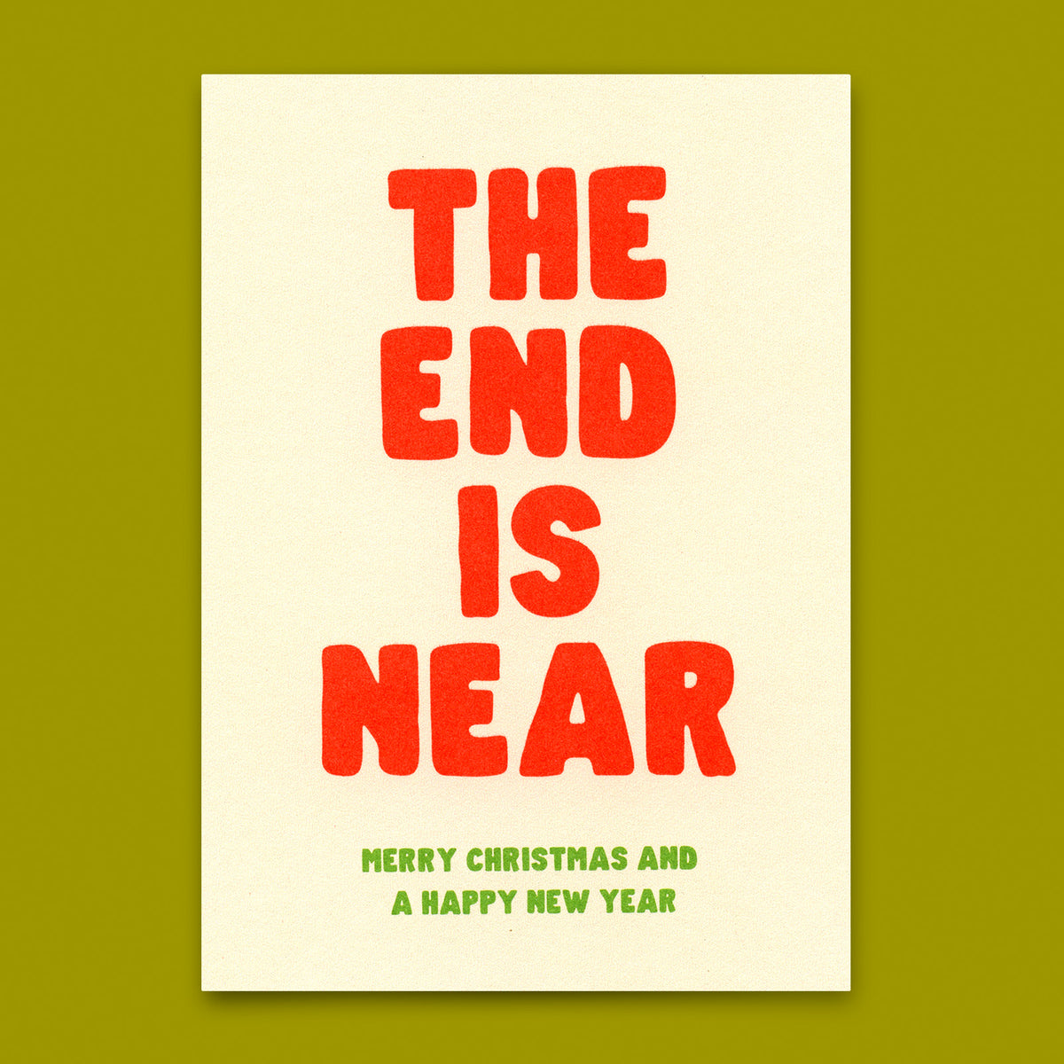 Deli Cards Postkarte "Christmas The end is near" | Ausgefallene Postkarte zu Weihnachten