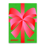Deli Cards Postkarte "Schleife" | Schöne Postkarte zu Weihnachten