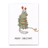 Deli Cards Postkarte "Xmas Chaos" | Lustige Postkarte zu Weihnachten