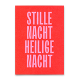 Deli Cards Postkarte "Stille Nacht heilige Nacht Typo" | Besondere Postkarte zu Weihnachten