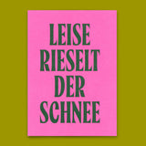 Deli Cards Postkarte "Leise rieselt der Schnee Typo" | Schöne Postkarte zu Weihnachten