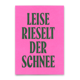 Deli Cards Postkarte "Leise rieselt der Schnee Typo" | Schöne Postkarte zu Weihnachten