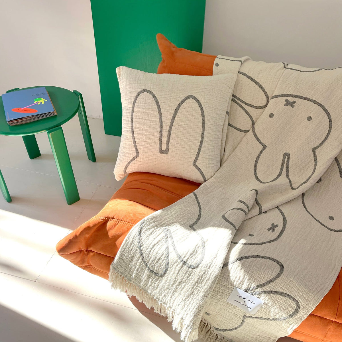 Maison Deux Decke “Miffy” 130x200 cm | 100% Baumwolle | Maison Deux