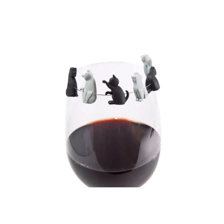 WINKEE Drink Markers “Kätzchen” | Glasmarkierer Set | WINKEE