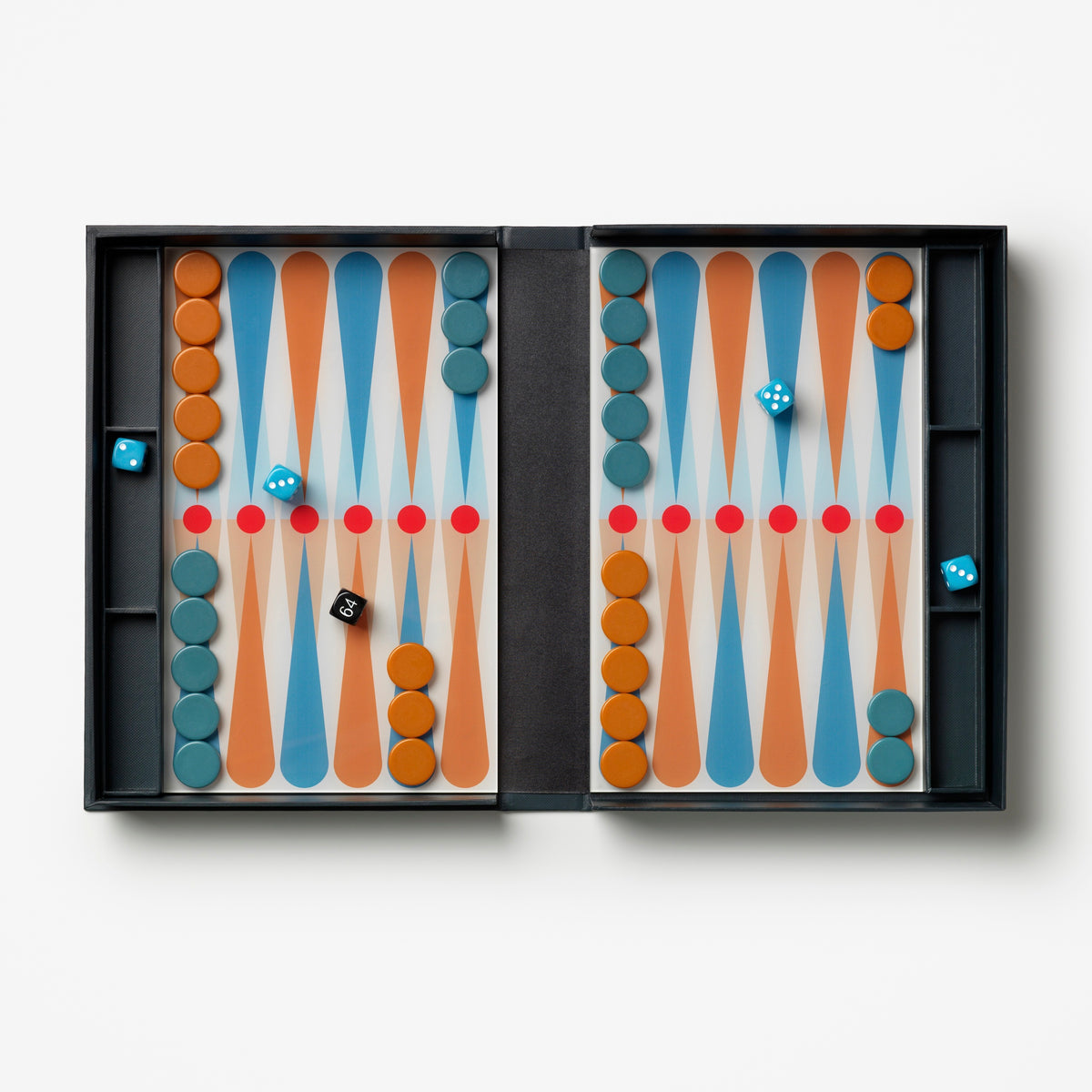 PRINTWORKS Spiel “Classic The Art of Backgammon” Anthracite | PRINTWORKS