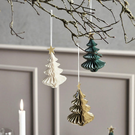 House Doctor Weihnachtshänger “Tree Grün” 6er-Set | House Doctor