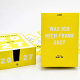 Verlag Hermann Schmidt Abreißkalender “Was ich mich frage” 2027 | Verlag Hermann Schmidt