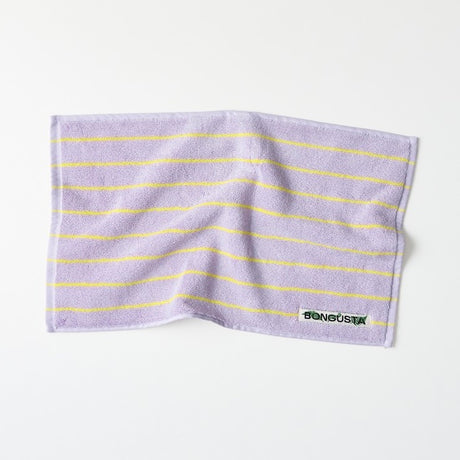 BONGUSTA Gästehandtuch “Naram Lilac & Neon Yellow” 30x50 cm | BONGUSTA