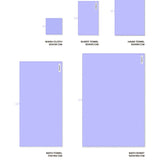 BONGUSTA Waschlappen „Naram Lavender Blue 30×30 cm“ | Für Gesicht & Hände | BONGUSTA
