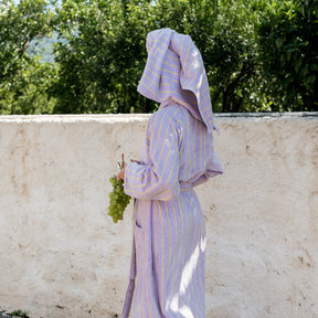 BONGUSTA Bademantel “Naram Lilac & Neon Yellow” S/M | BONGUSTA