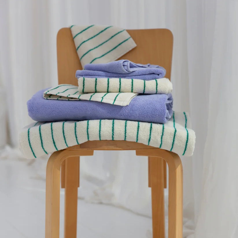 BONGUSTA Waschlappen „Naram Lavender Blue 30×30 cm“ | Für Gesicht & Hände | BONGUSTA