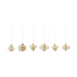 House Doctor Weihnachtshänger “Comb Weiß” 6er-Set | House Doctor