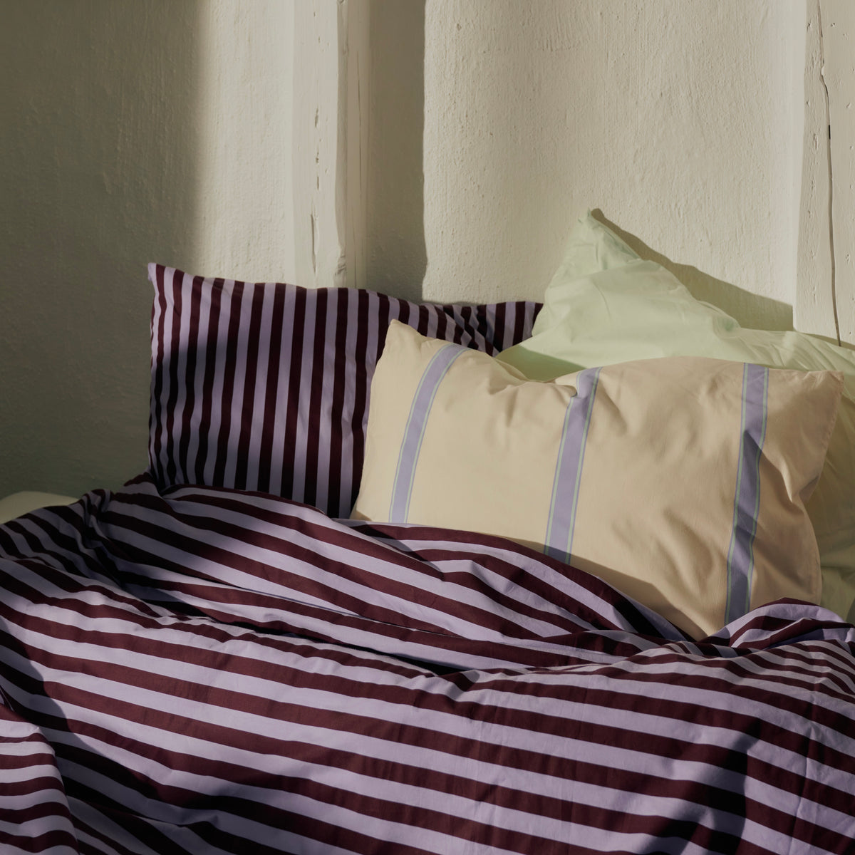 BONGUSTA Kissenbezug “Ivory, Lavender & Mint” 80×80cm | BONGUSTA