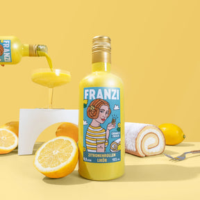 FRANZI Likör Franzi Zitronenrollen Likör | Cremiger Sommergenuss im Glas